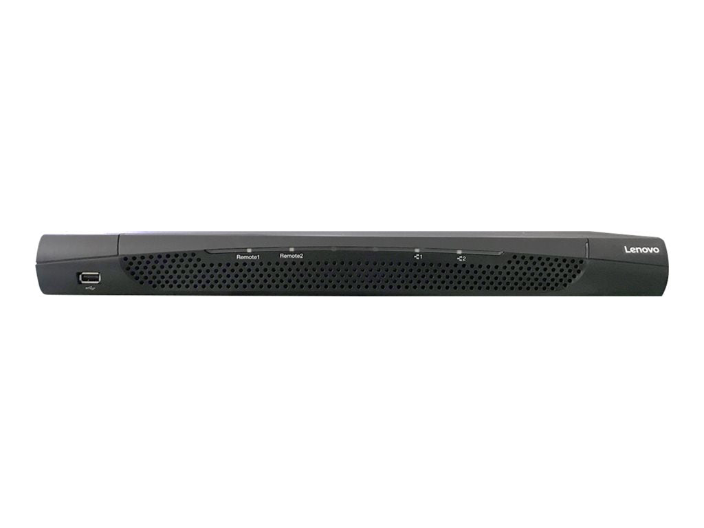 Lenovo ThinkSystem Digital 2x1x16 KVM Switch - KVM switch - CAT5 - 16 x KVM port(s) + 2 x 10/100/1000 - 1 local user - 2 IP users 1754D1T
