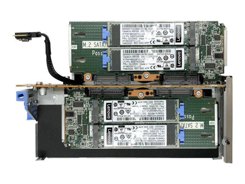 Lenovo ThinkSystem M.2 Riser Cage - Riser card - for ThinkSystem SE350 7D1R, 7D1X, 7Z46 4M17A60522
