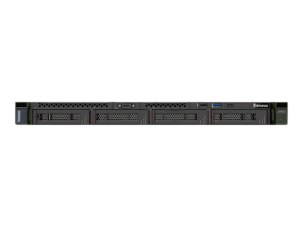 Lenovo ThinkSystem SR250 7Y51 - Server - rack-mountable - 1U - 1-way - 1 x Xeon E-2224 / up to 4.6 GHz - RAM 8 GB - SATA