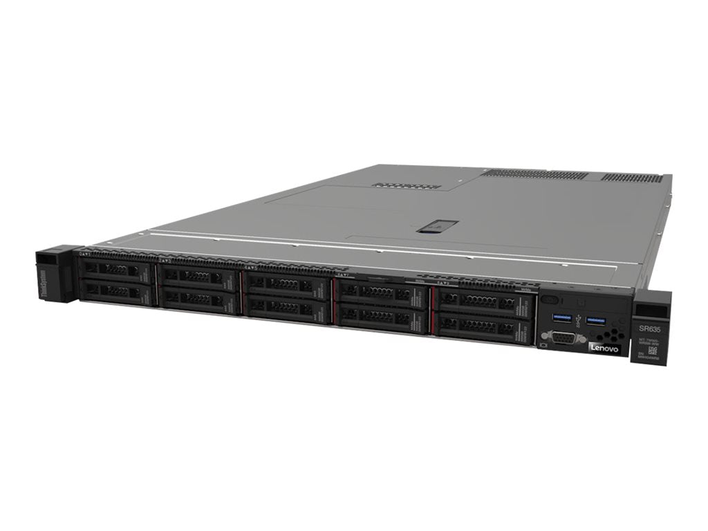 Lenovo ThinkSystem SR635 7Y99 - Server - rack-mountable 1U - 1-way - 1 x EPYC 7203P / up to 3.4 GHz - RAM 64 GB 2.5 bay(s) - 7Y991005NA