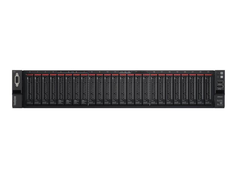 Lenovo ThinkSystem SR650 7X06 - Server - rack-mountable - 2U - 2-way - 1 x Xeon Silver 4216 / up to 3.2 GHz - RAM 32 GB - no 7X06A0N8NA