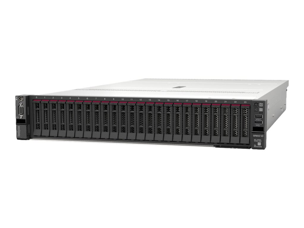 Lenovo ThinkSystem SR650 V2 7Z73 - Server - rack-mountable - 2U - 2-way - 1 x Xeon Silver 4316 / up to 3.4 GHz - RAM 32 GB - 7Z73A08FNA