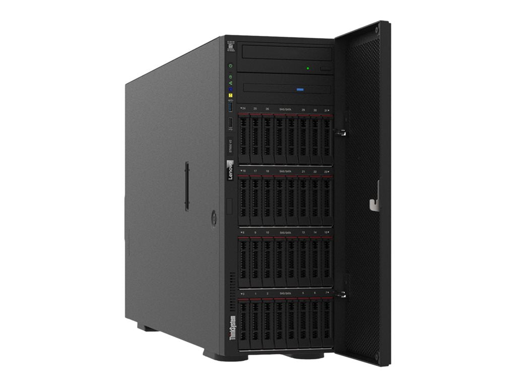 Lenovo ThinkSystem ST650 V2 7Z74 - Server - tower - 4U - 2-way - 1 x Xeon Silver 4309Y / up to 3.6 GHz - RAM 32 GB - SATA - hot-swap 7Z74A01UNA