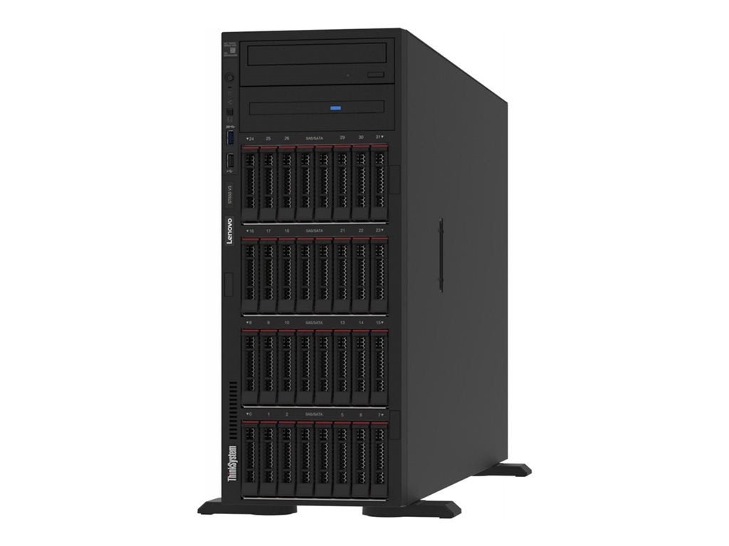 Lenovo ThinkSystem ST650 V3 7D7A - Server - tower 4U - 2-way - 1 x Xeon Gold 6426Y / up to 4.1 GHz - RAM 32 GB - SAS - hot-swap 7D7A1003NA