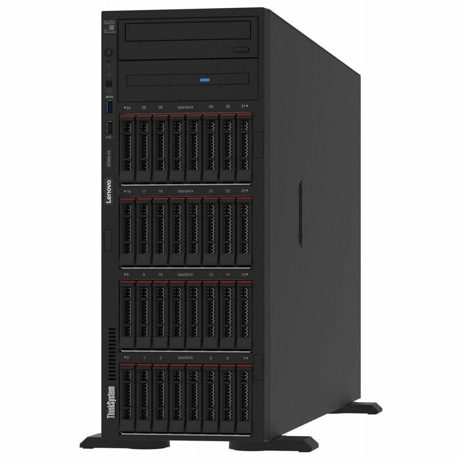 Lenovo ThinkSystem ST650 V3 7D7A1009NA 4U Tower Server - 1 x Intel Xeon Silver 4410T 2.70