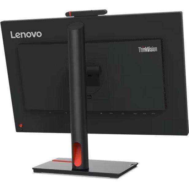 Lenovo ThinkVision 23.8" Webcam Full HD LCD Monitor - 16:9 - Raven Black