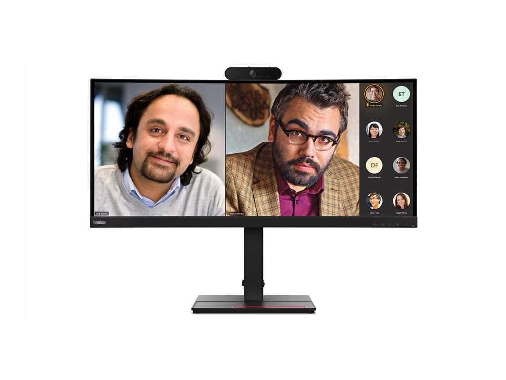 Lenovo ThinkVision P34w-20 - LED monitor - curved - 34.14 - 3440 x 1440 UWQHD @ 60 Hz - IPS - 300 cd/mï¿½ - 1000:1 - 4 ms - 2xHDMI 63F2RAR3US