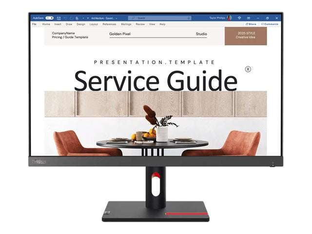 Lenovo ThinkVision S24i-30 - LED monitor - 24 (23.8" viewable) - 1920 x 1080 Full HD (1080p) - IPS - 250 cd/mï¿½ - 1300:1 - 4 63DEKAR3US