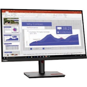 Lenovo ThinkVision T27p-30 27 Class Webcam 4K UHD LCD Monitor - 16:9 - Black" 63A9GAR1US