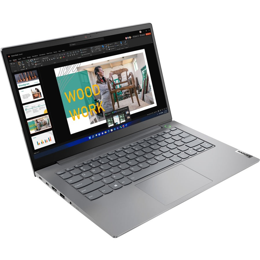 Lenovo Thinkbook 14 G4 Iap 21Dh00E3Us 14" Notebook - Full Hd - 1920 X 1080 - Intel Core I5 12Th Gen I5-1235U Deca-Core (10 Core) 1.30 Ghz - 16 Gb Total Ram - 8 Gb On-Board Memory - 256 Gb Ssd - Mineral Gray