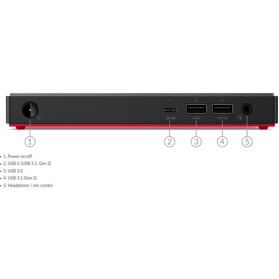 Lenovo Thinkcentre M75N Ddr4-Sdram 3300U Mini Pc Amd Ryzen™ 3 Pro 8 Gb 128 Gb Ssd Letos Black, Grey, Red