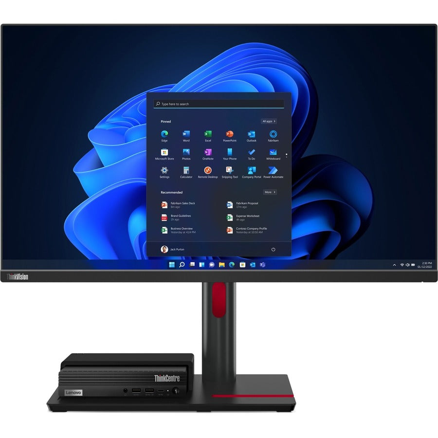 Lenovo Thinkcentre M80Q Gen 3 11U10040Us Desktop Computer - Intel Core I5 12Th Gen I5-12500T Hexa-Core (6 Core) 2 Ghz - 8 Gb Ram Ddr5 Sdram - 256 Gb M.2 Pci Express Nvme 4.0 X4 Ssd - Tiny - Black