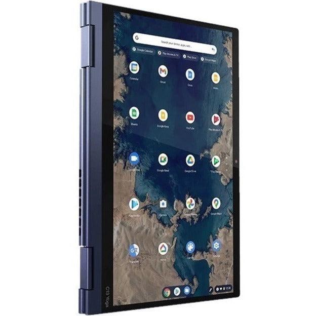 Lenovo Thinkpad C13 Yoga Chromebook 33.8 Cm (13.3") Touchscreen Full Hd Amd Ryzen™ 5 8 Gb Ddr4-Sdram 128 Gb Ssd Wi-Fi 5 (802.11Ac) Chrome Os Blue