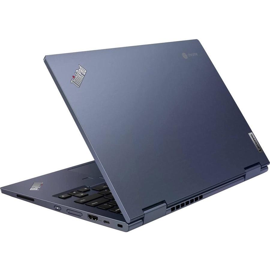 Lenovo Thinkpad C13 Yoga Chromebook 33.8 Cm (13.3") Touchscreen Full Hd Amd Ryzen™ 5 8 Gb Ddr4-Sdram 128 Gb Ssd Wi-Fi 5 (802.11Ac) Chrome Os Blue