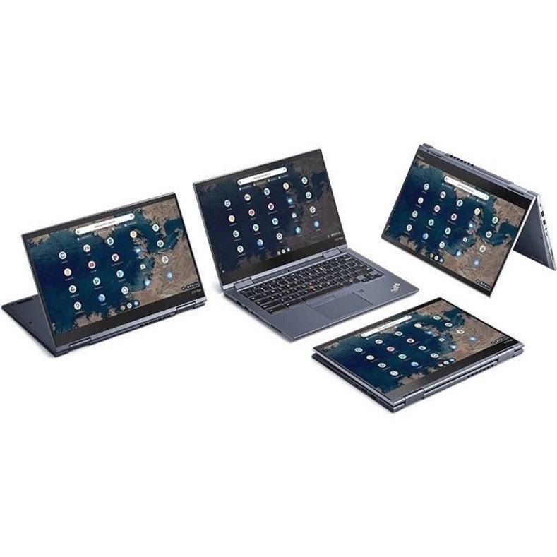 Lenovo Thinkpad C13 Yoga Chromebook 33.8 Cm (13.3") Touchscreen Full Hd Amd Ryzen™ 5 8 Gb Ddr4-Sdram 256 Gb Ssd Wi-Fi 5 (802.11Ac) Chrome Os Blue 20Ux001Rus