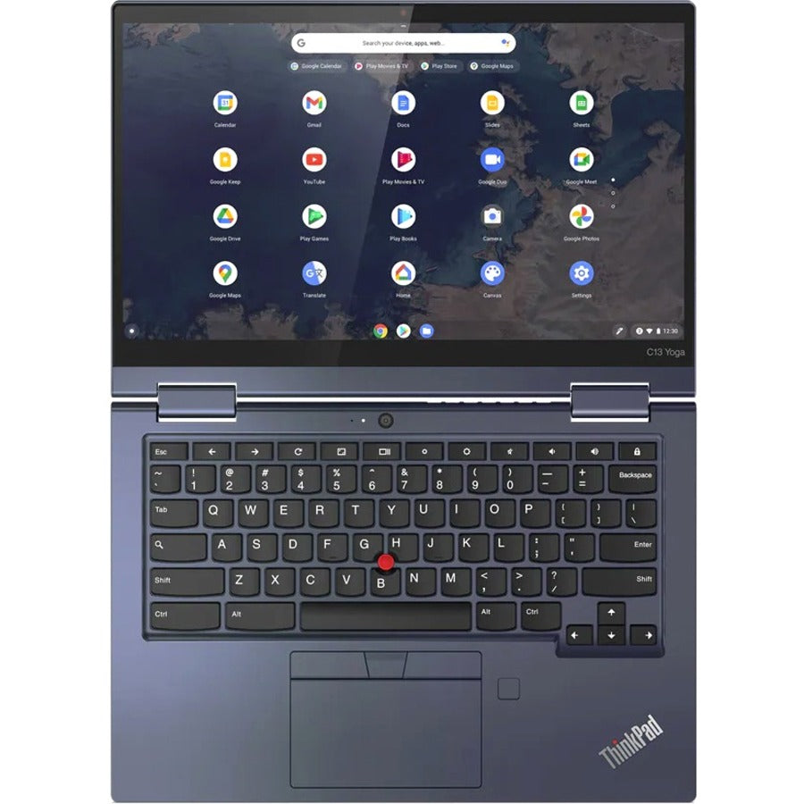 Lenovo Thinkpad C13 Yoga Gen 1 20Ux000Uus 13.3" Touchscreen Convertible 2 In 1 Chromebook - Full Hd - 1920 X 1080 - Amd 3150C Dual-Core (2 Core) 2.40 Ghz - 4 Gb Total Ram - 64 Gb Flash Memory - Abyss Blue