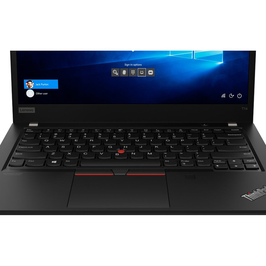 Lenovo-IMSourcing ThinkPad T14 Gen 1 20S00036US 14 Notebook - UHD - Intel Core i7 10th Gen i7-10610U - vPro Technology - 16 GB - 1 TB SSD - English Keyboard - Black"