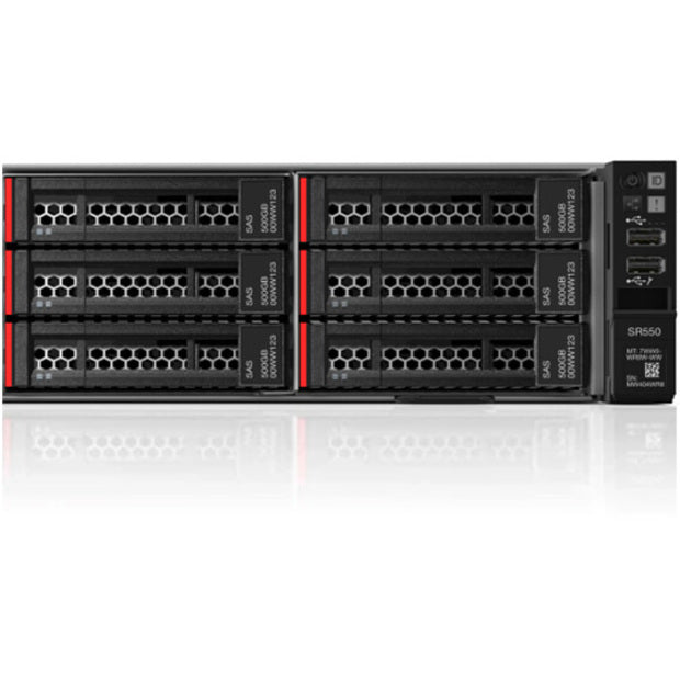 Lenovo Thinksystem Sr550 Server 61.4 Tb 2.1 Ghz 16 Gb Rack (2U) Intel® Xeon® 750 W Ddr4-Sdram