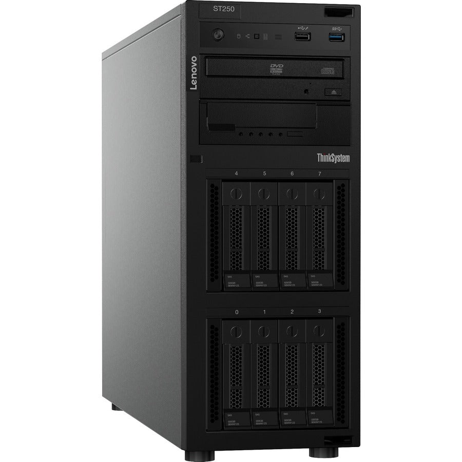 Lenovo Thinksystem St250 7Y45A063Na 4U Tower Server - 1 X Intel Xeon E-2236 3.40 Ghz - 16 Gb Ram - Serial Ata/600 Controller