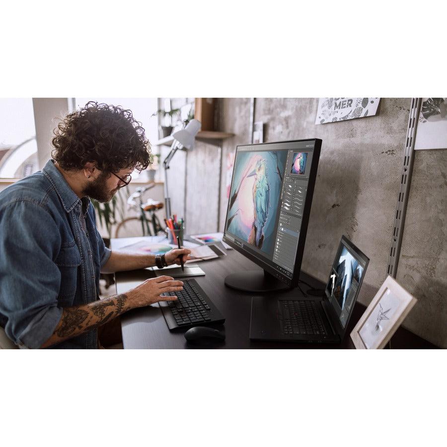 Lenovo Thinkvision S28U-10 71.1 Cm (28") 3840 X 2160 Pixels 4K Ultra Hd Led Black