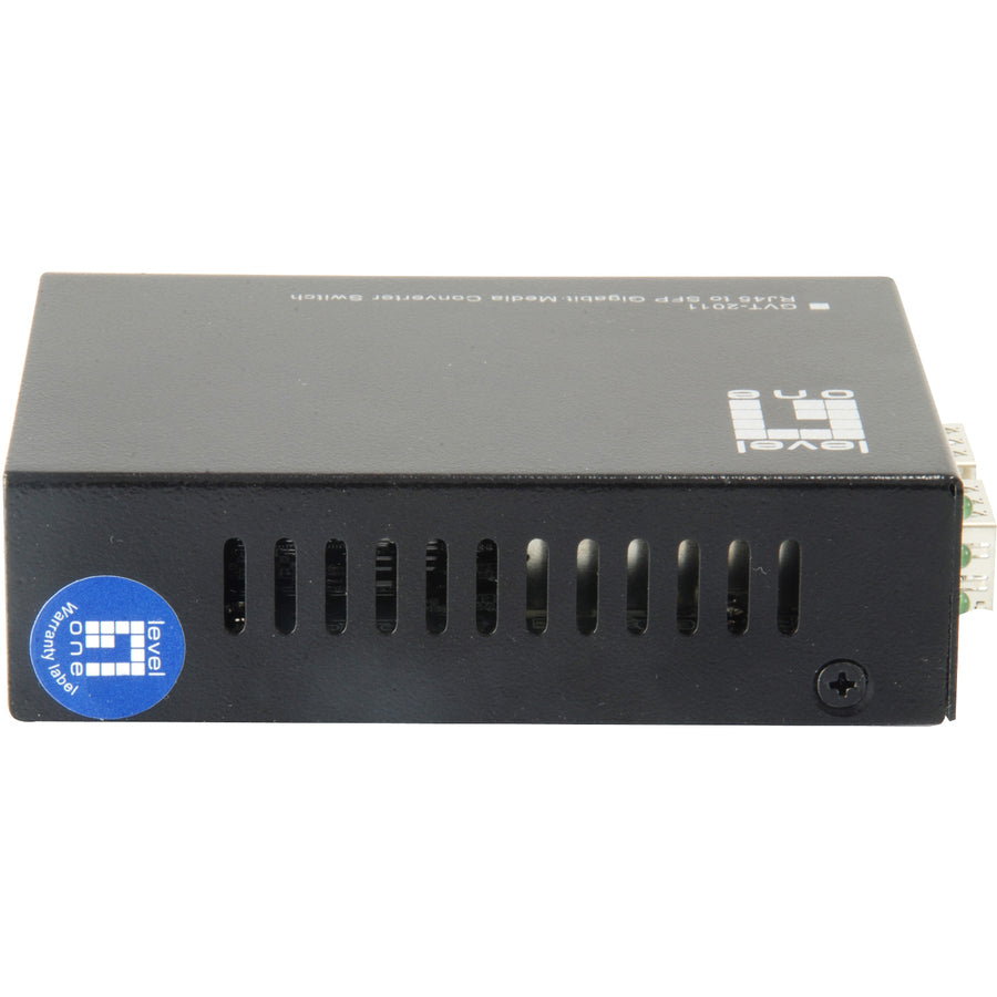Levelone Rj45 To Sfp Gigabit Media Converter Switch, 2 X Sfp, 1 X Rj45
