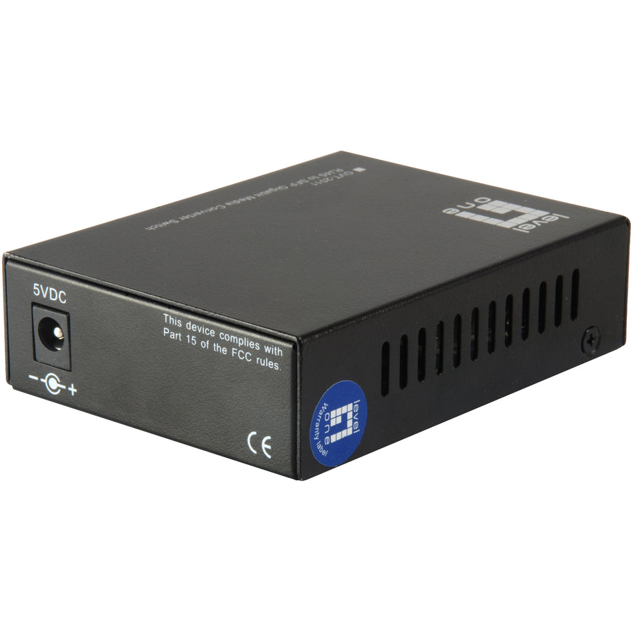 Levelone Rj45 To Sfp Gigabit Media Converter Switch, 2 X Sfp, 1 X Rj45