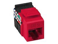 Leviton GigaMax 5e QuickPort Channel-Rated - Connector - CAT 5e - blue (pack of 25)