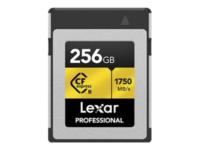 Lexar Professional GOLD Series - Flash memory card - 256 GB - CFexpress Type B LCXEXPR256G-RNENG