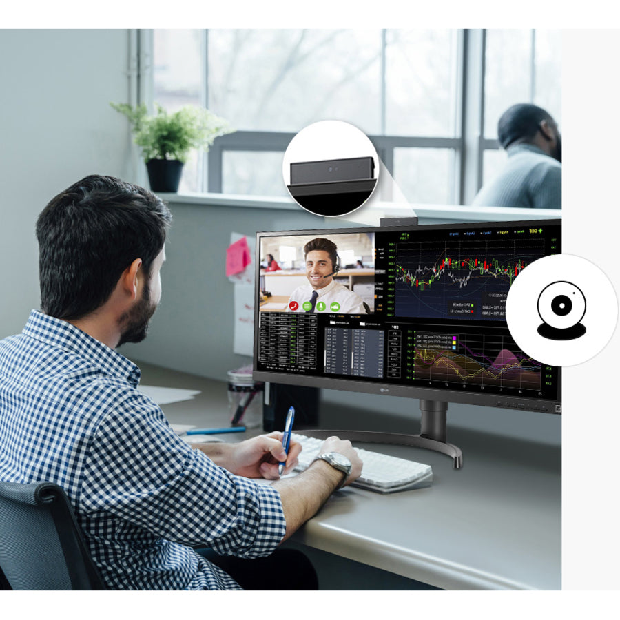 Lg 34Cn650N-6A All-In-One Pc/Workstation 86.4 Cm (34") 2560 X 1080 Pixels Intel® Celeron® 4 Gb Ddr4-Sdram 16 Gb Emmc All-In-One Thin Client Wi-Fi 5 (802.11Ac) Black