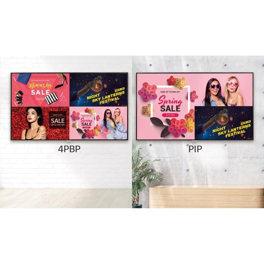 Lg 86Uh5F-H Signage Display Digital Signage Flat Panel 2.18 M (86") Ips Wi-Fi 500 Cd/M² 4K Ultra Hd Black Web Os 24/7