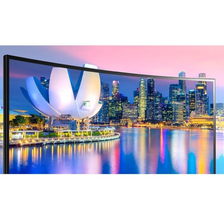 Lg Ultrawide 34Bp85Cn-B 34" Uw-Qhd Curved Screen Edge Led Gaming Lcd Monitor - 21:9 - Glossy Black, Black Hairline, Textured Black