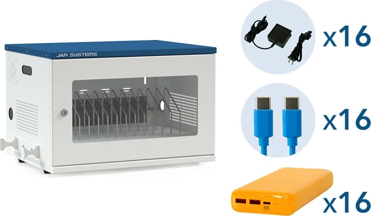 Library Power Bank Check In/Out Station - Cse-1615 Flex-Share Charging Station,