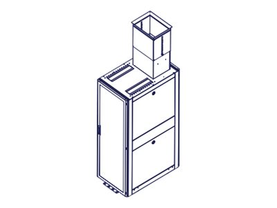 Liebert Exhaust Chimney 32 to 46"H - Rack chimney"