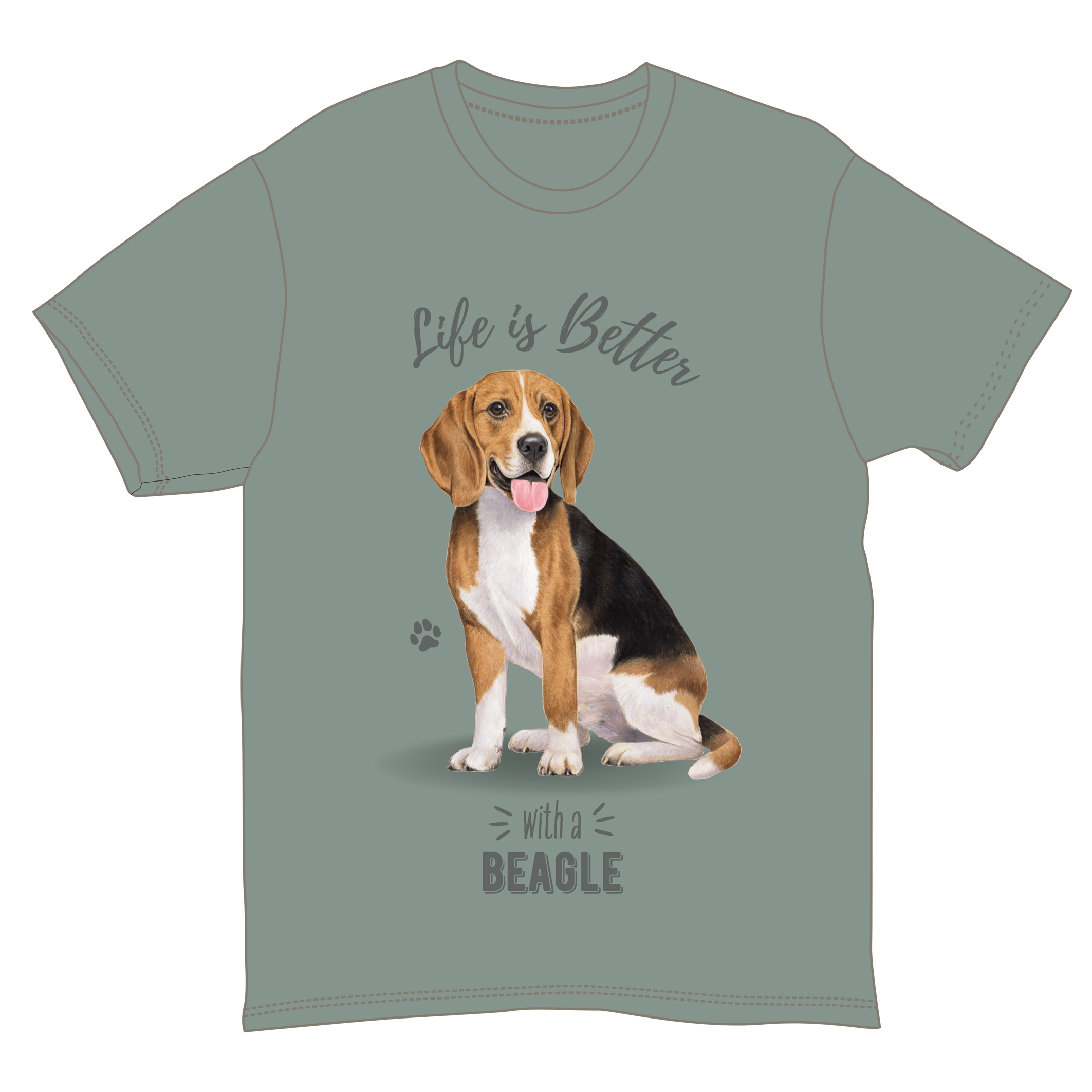 Life is Better with a Beagle T-Shirt -