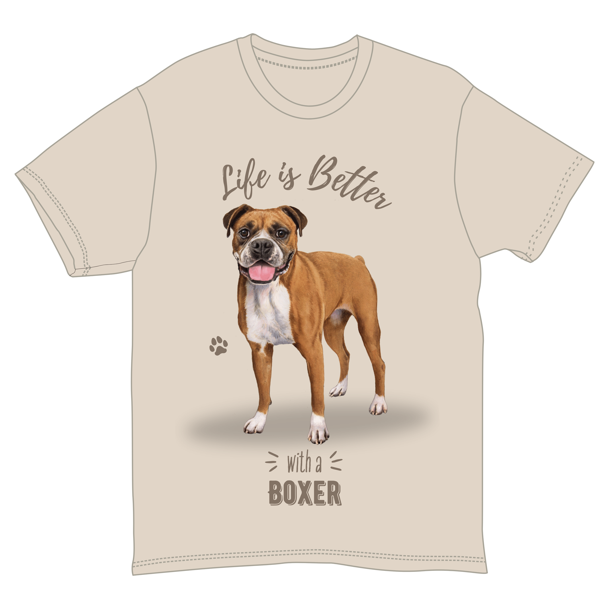 Life is Better with a Boxer T-Shirt -