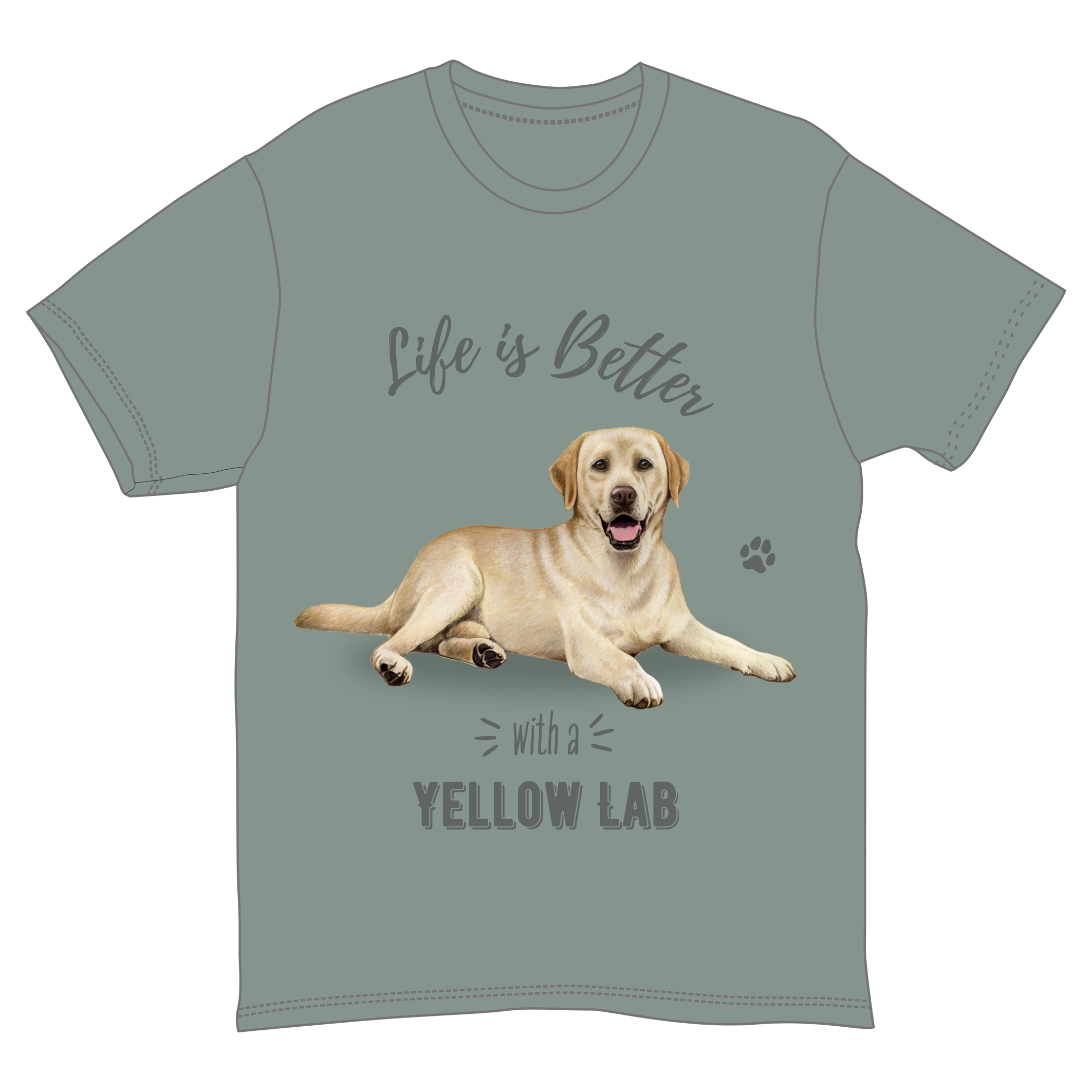 Life is Better with a Yellow Lab T-Shirt -