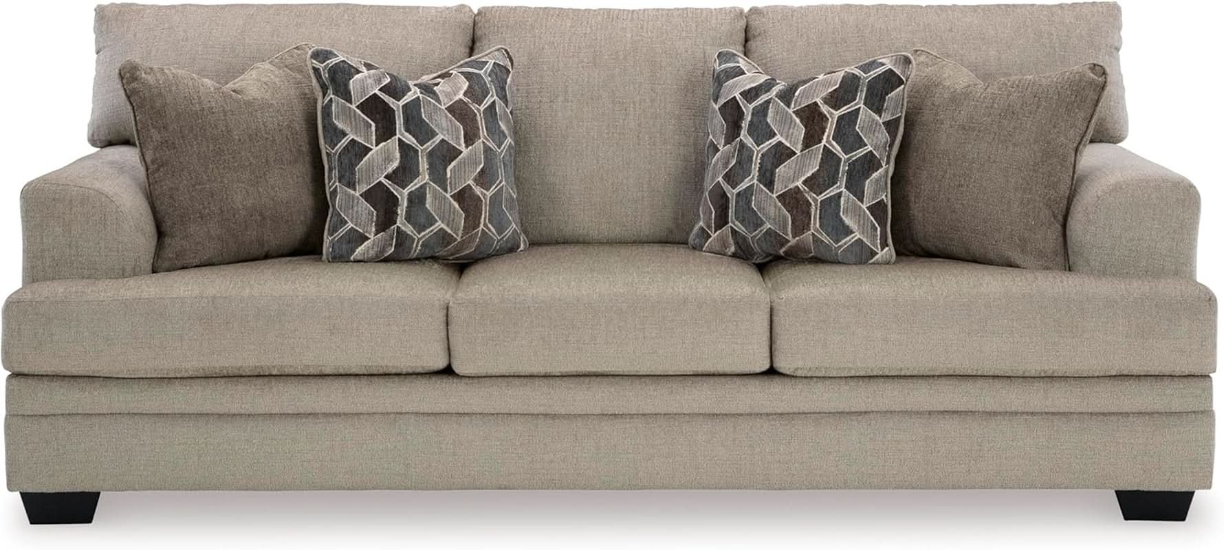 Light Brown Queen Convertible Sofa Sleeper MemoryFoam