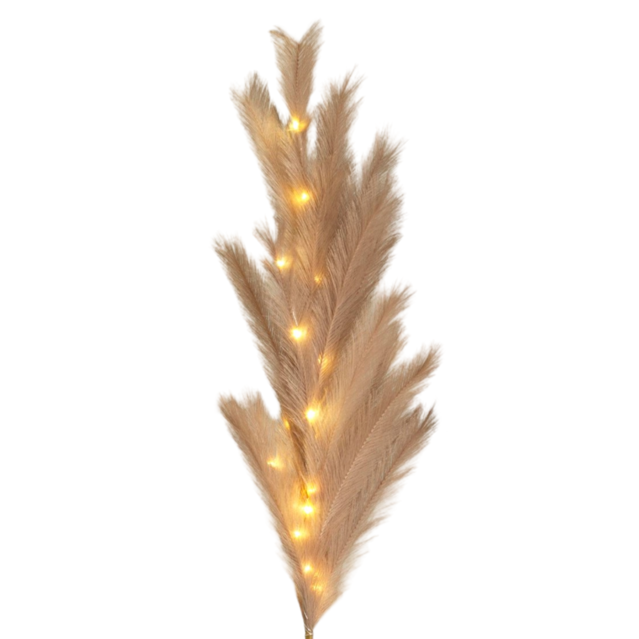 Lighted Faux Pampas Grass Branch -