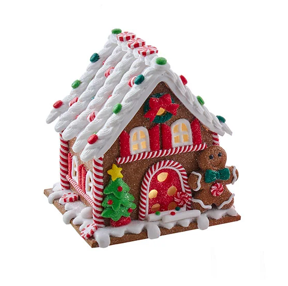 Lighted Gingerbread House - Gingerbread Man
