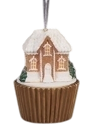 Lighted Gingerbread House Ornament - Victorian