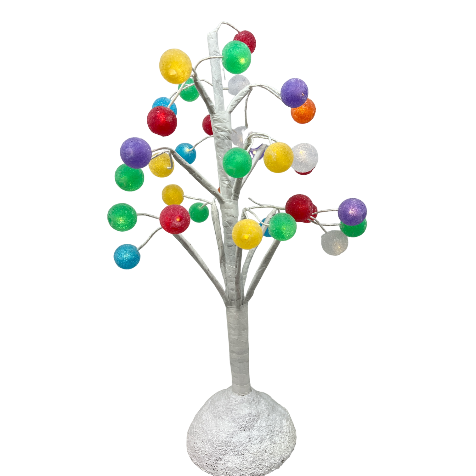 Lighted Holiday Round Gum Drop Tree