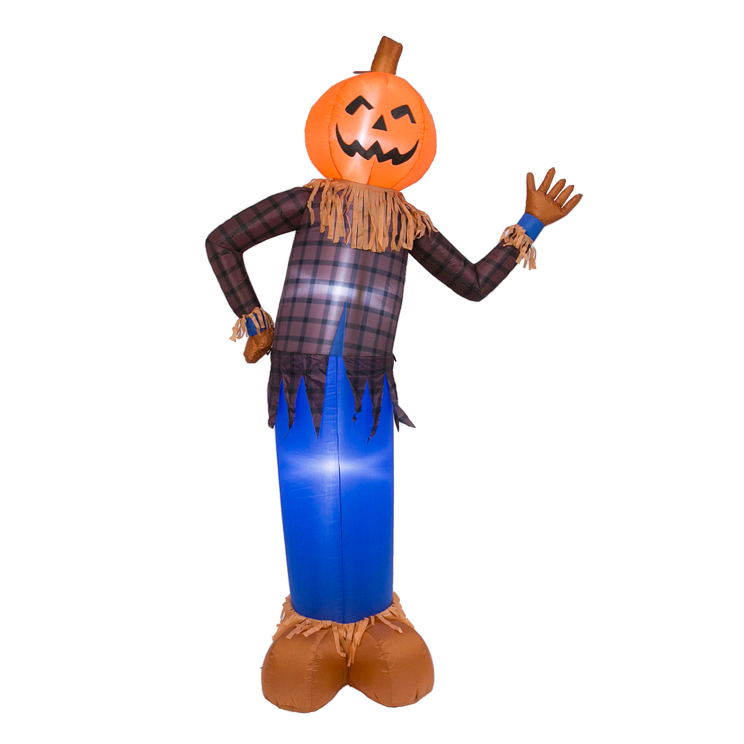 Lighted Inflatable Scarecrow - 96 Inches Tall