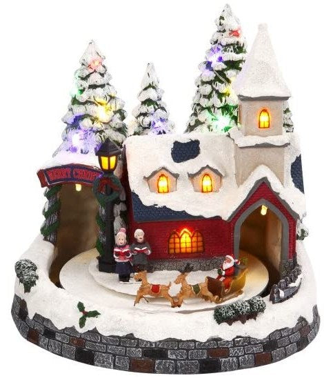 Lighted Musical Holiday Village - Sleigh