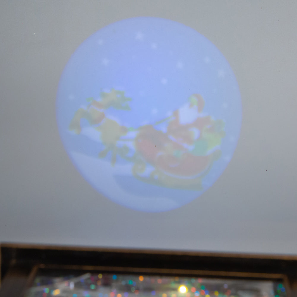 Lighted Santa Water Lantern With Projector