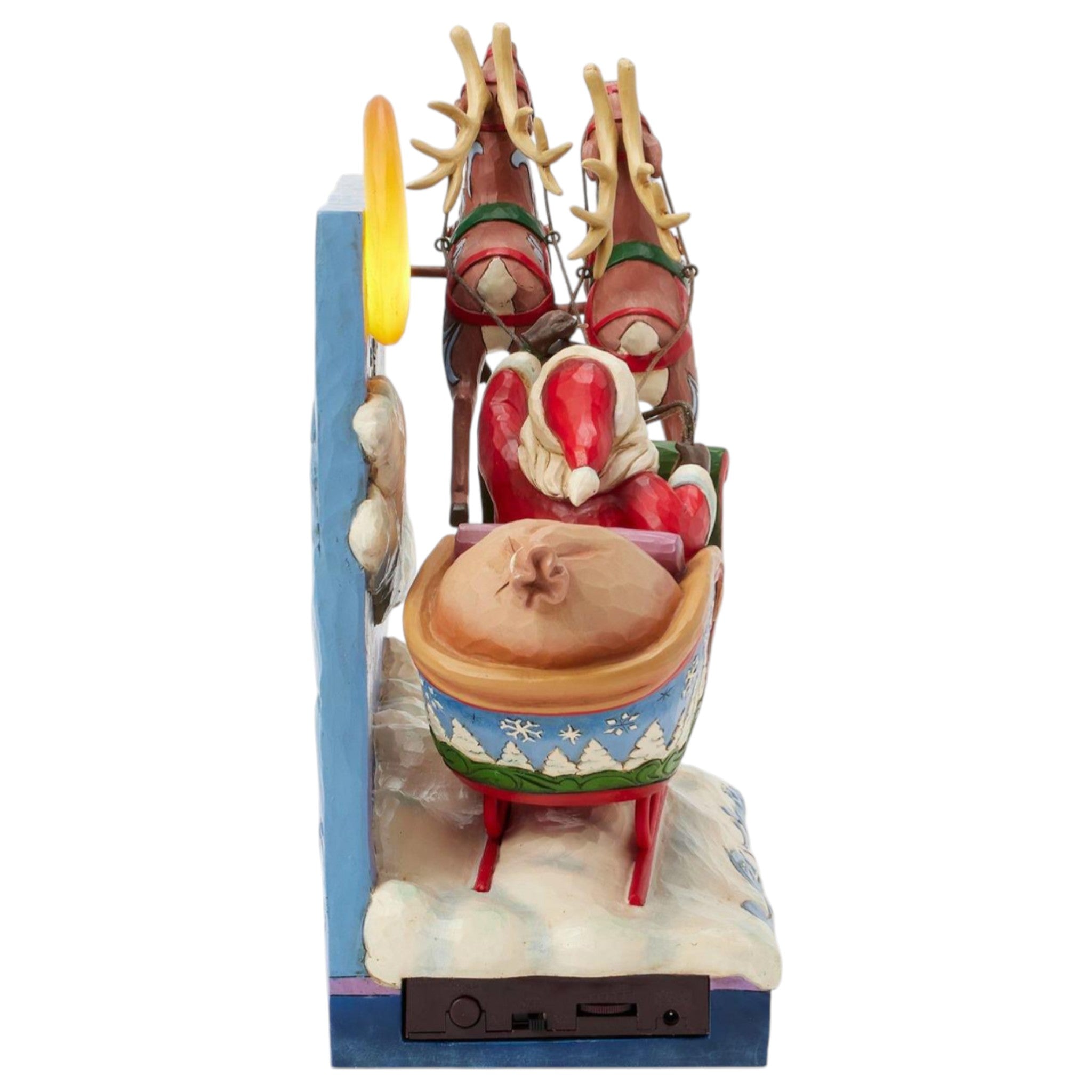 Lighted St. Nicholas is on His Way Figurine