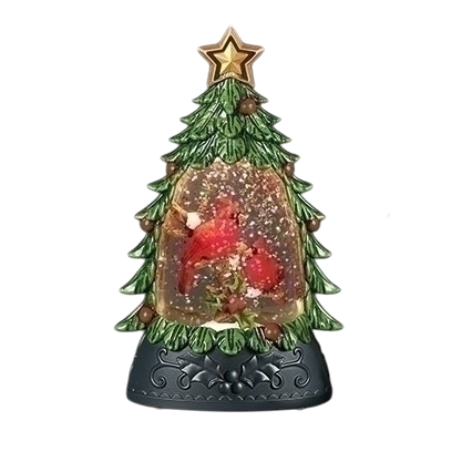 Lighted Tree Shimmer - 6 Inch - Cardinal