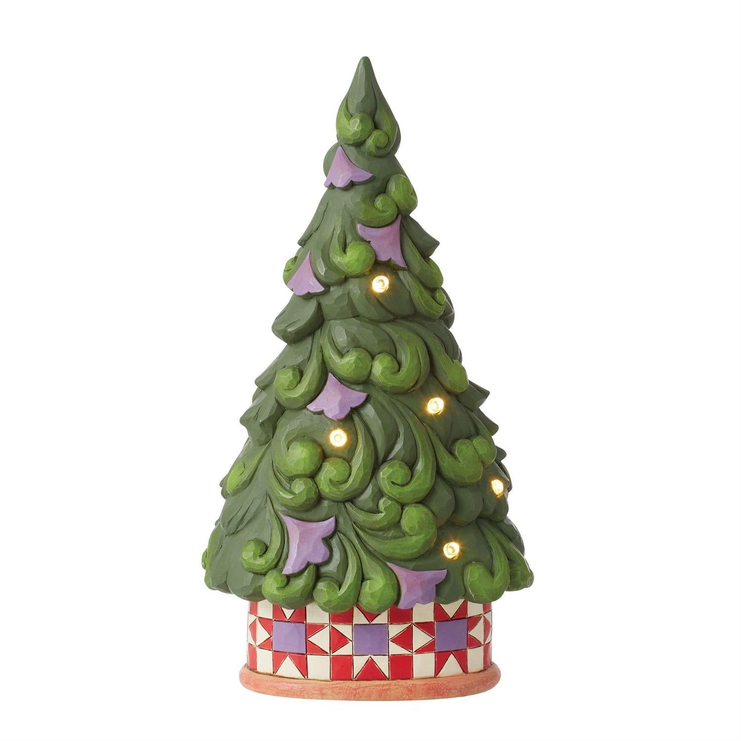 Lighted Tree Star Pattern Base - 8.5 Inch