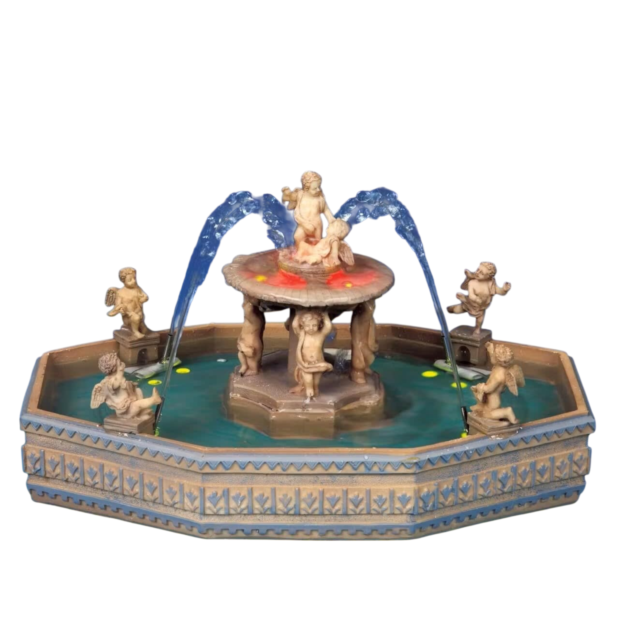 Lighted Village Square Fountain 4.5V Adaptor Included