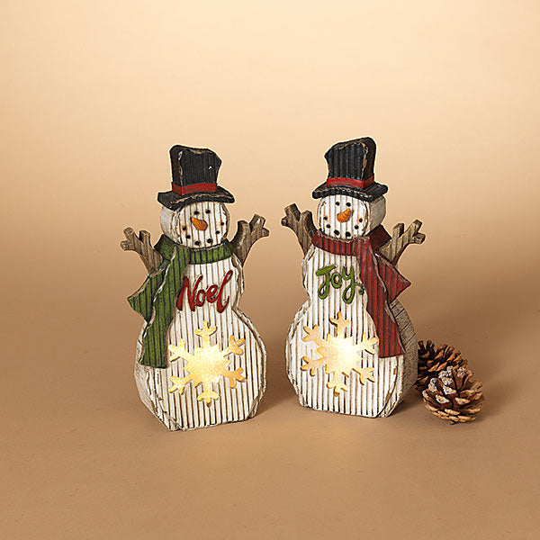 Lightup Snowman Figurine -