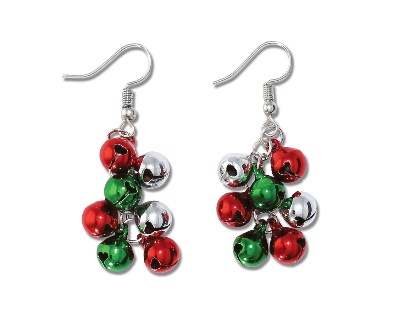 Linked Holiday Bell Drops Earrings